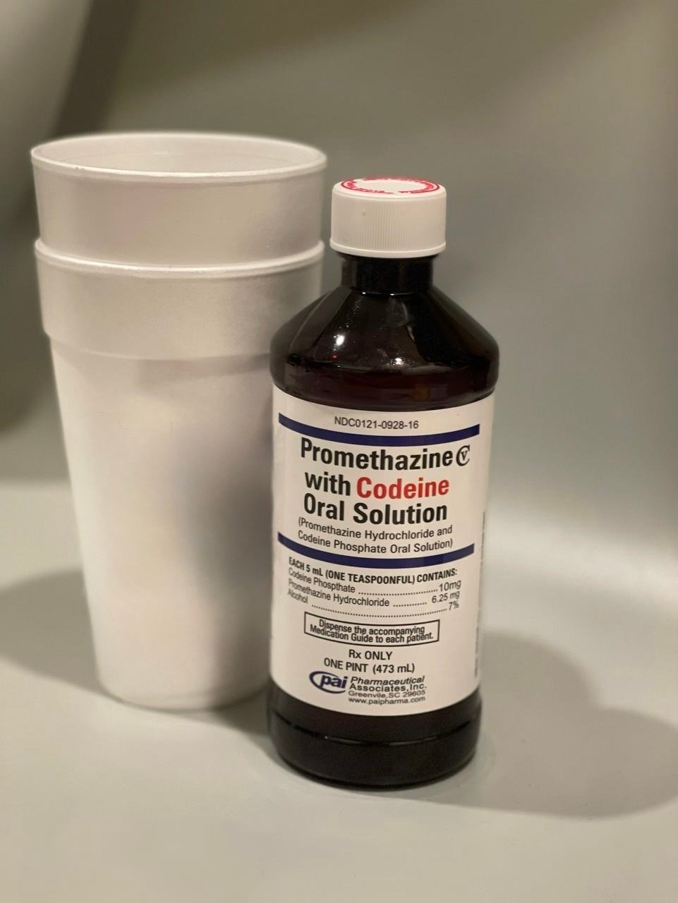 Pai cough syrup promethazine vc with codeine